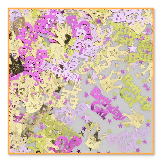 Beistle 1/2oz. Royal Birthday Girl Confetti Packs, 3ct.